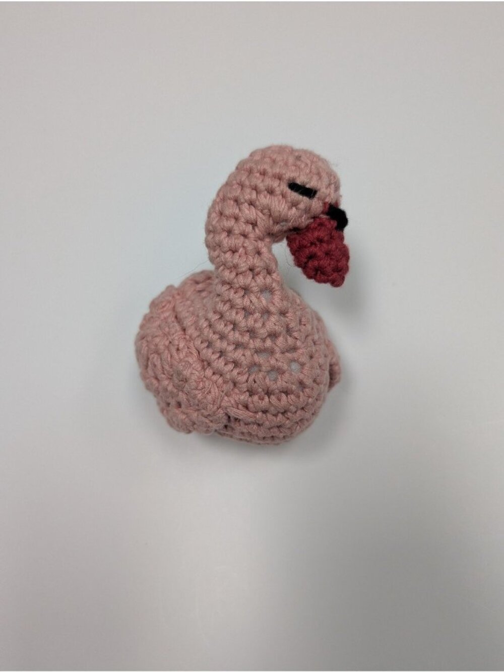 Kate Quinn Organic Cotton Crochet Stuffy Stuffed Animal Pink Flamingo WLFA